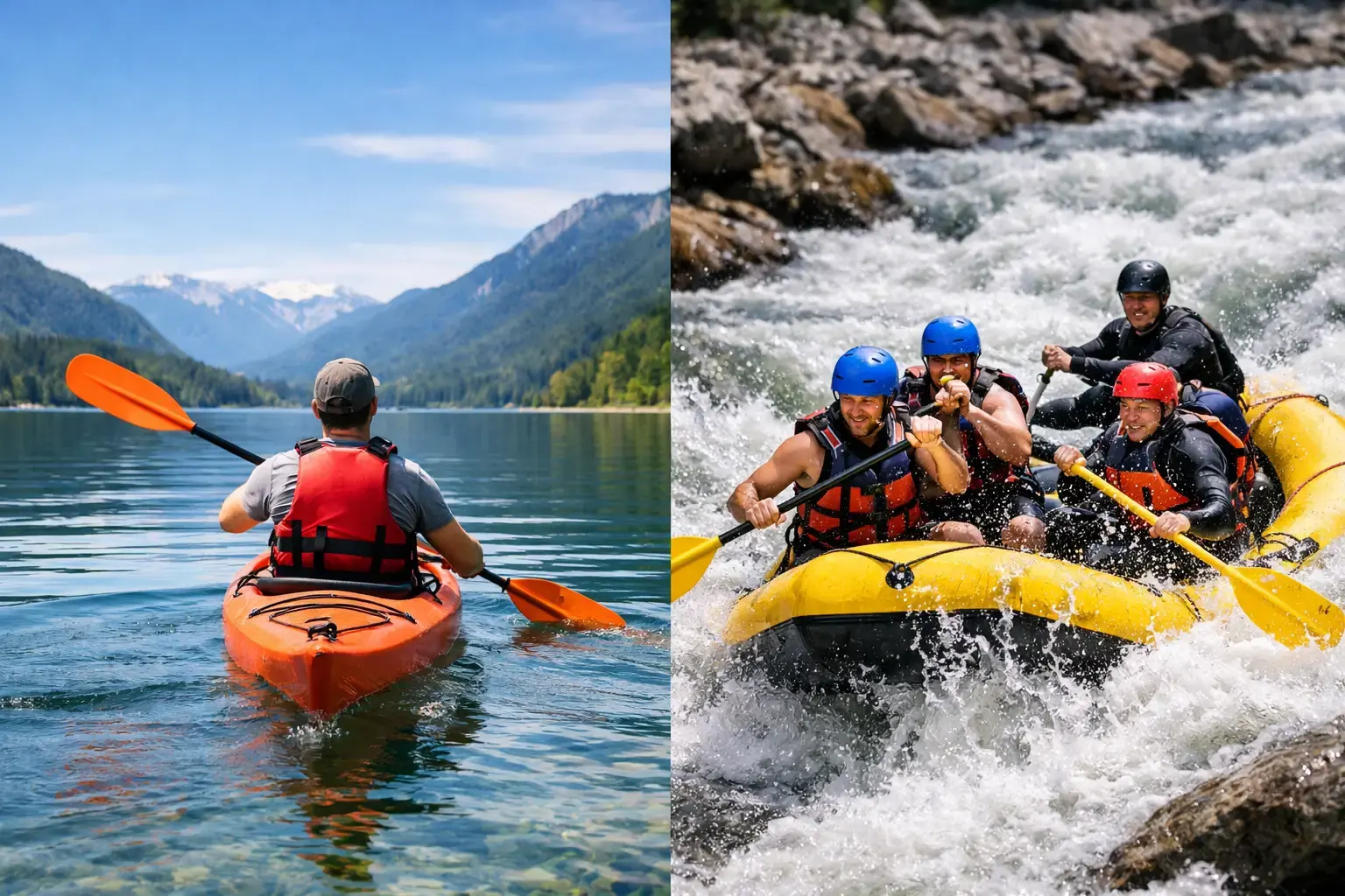 Kajak czy rafting? Wybierz aktywność dla siebie